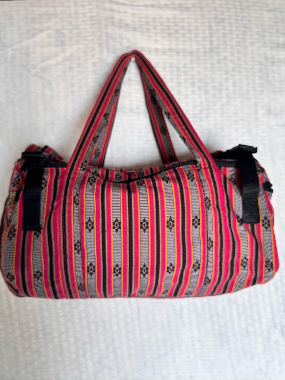 Loom Woven Duffle bag | Authentic 'inabol' Cordilleran textile Bag